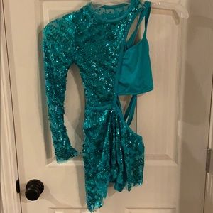 Emerald Green Dance Costume